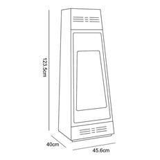 Tokyo Freestanding Bioethanol Eco Fireplace